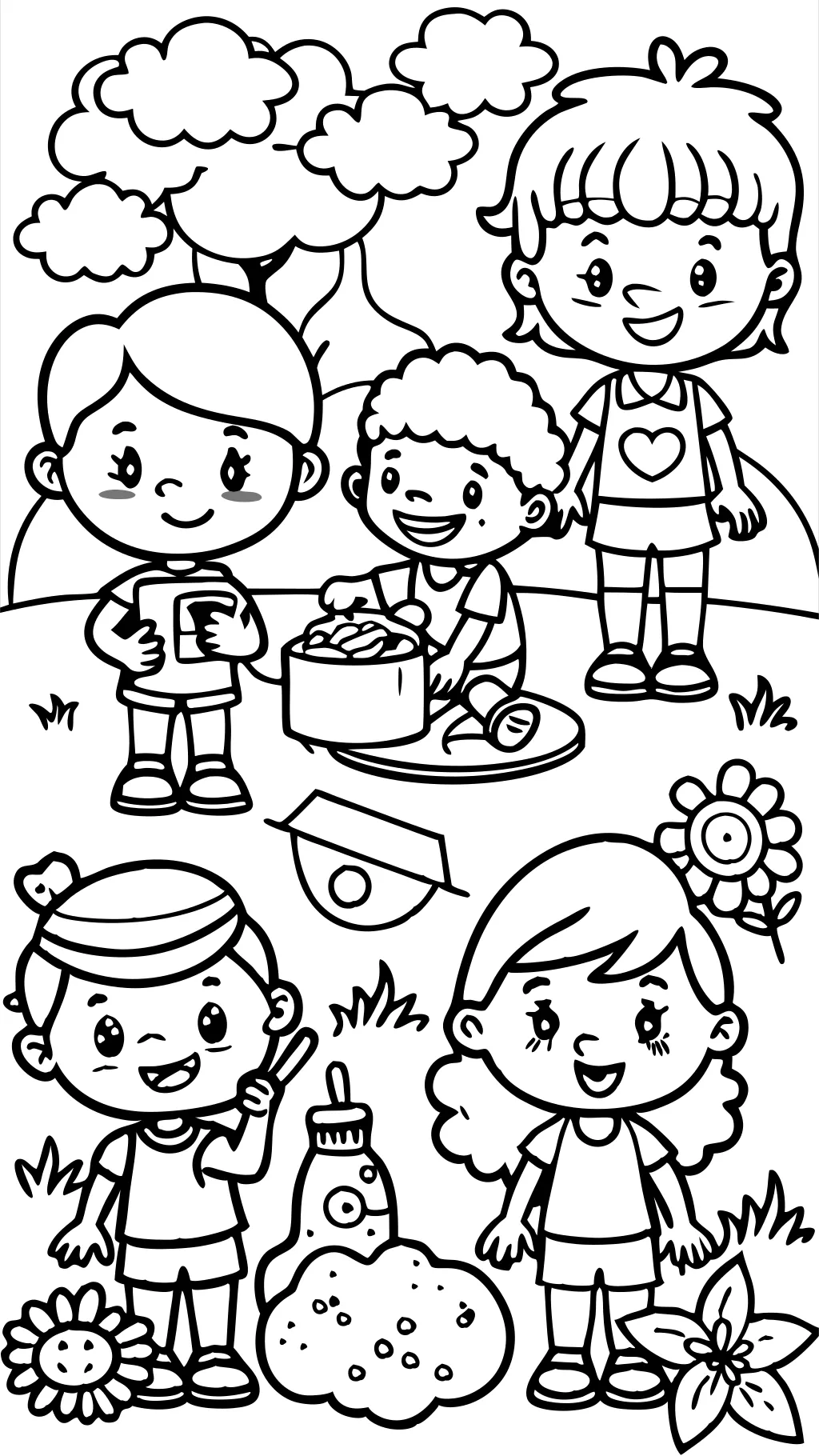 friends printable coloring pages